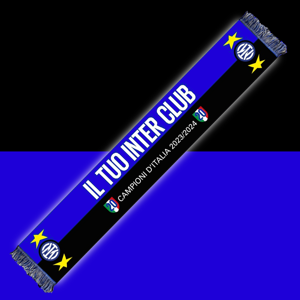 INTER - SCIARPA JACQUARD PERSONALIZZABILE CELEBRATIVA 20° SCUDETTO