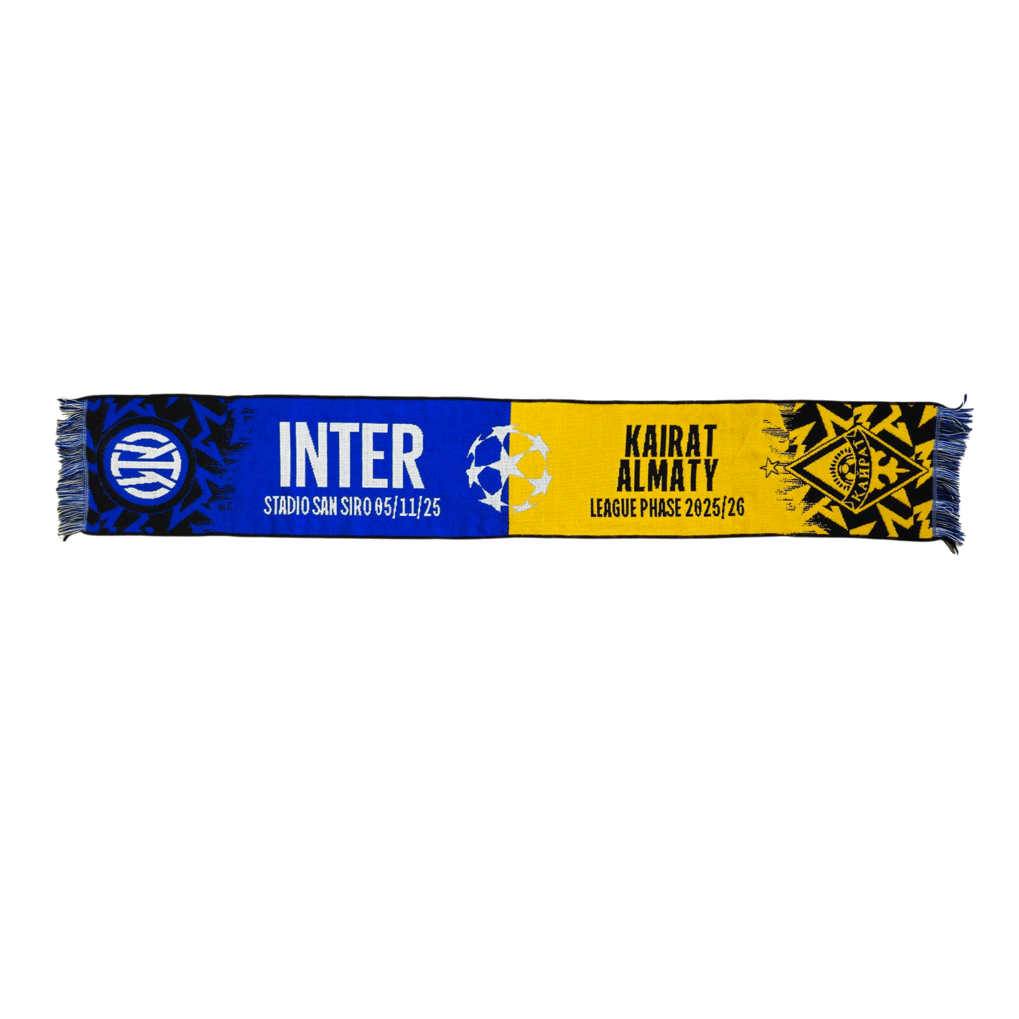 UEFA CHAMPIONS LEAGUE - SCIARPA JACQUARD MATCHDAY INTER vs KAIRAT ALMATY 05/11/2025