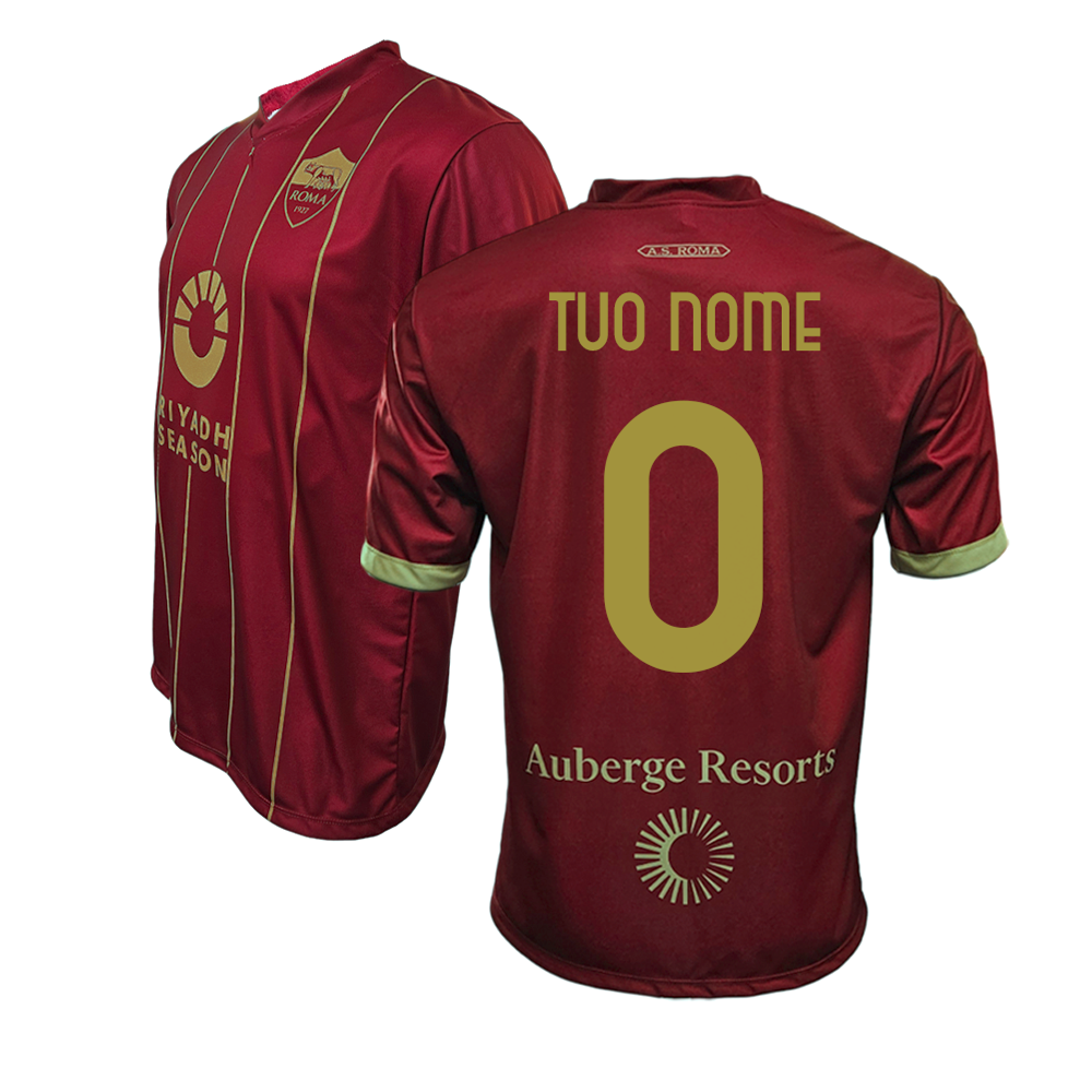 ROMA MAGLIA REPLICA UFFICIALE HOME ADULTO BAMBINO 2024 2025 PERS ZeroPlayer