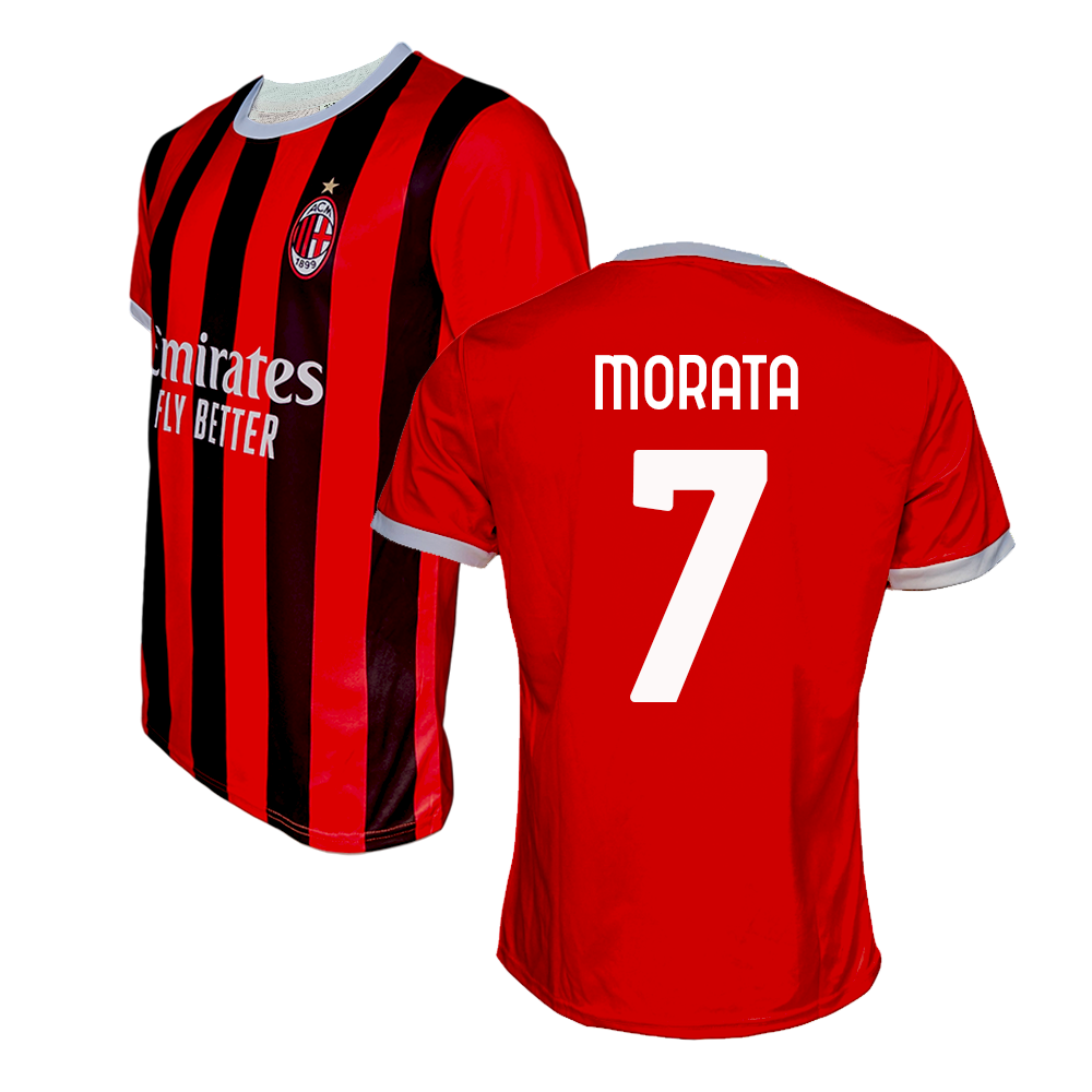 MILAN - MAGLIA REPLICA UFFICIALE HOME ADULTO / BAMBINO 2024/2025 - ALVARO MORATA