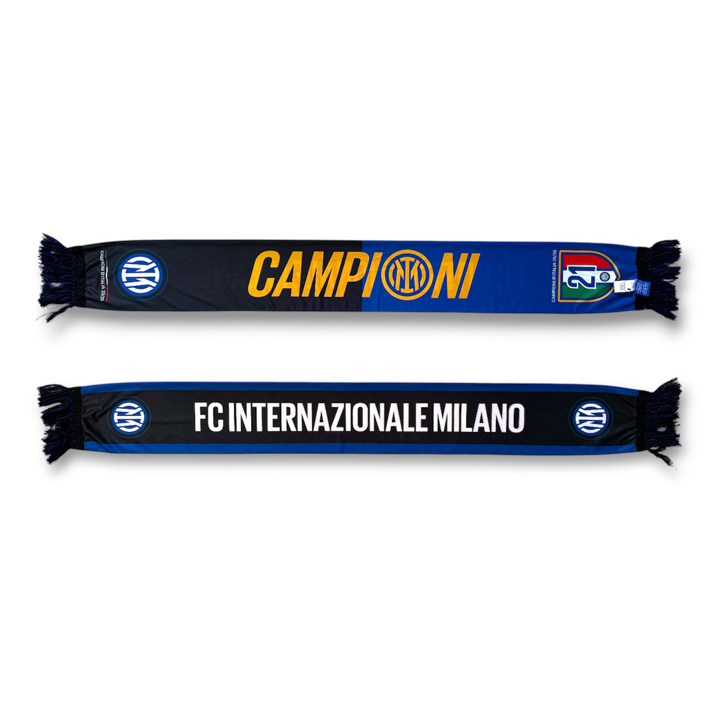 INTER - SCIARPA POLIESTERE CELEBRATIVA CAMPIONI 21 SCUDETTO 2026