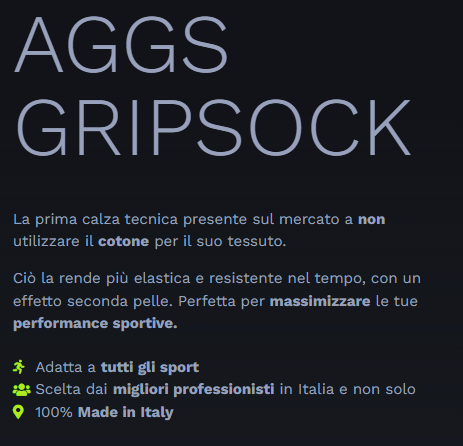 AC MONZA -  AGGS GRIPSOCK BIANCHE