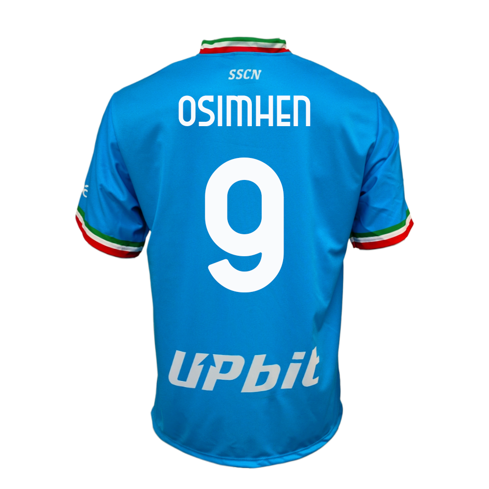 NAPOLI - MAGLIA REPLICA UFFICIALE HOME VICTOR OSIMHEN 9 ADULTO / BAMBINO 2023/2024