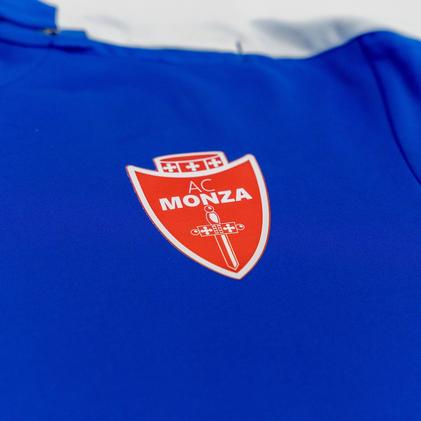 AC MONZA - Felpa allenamento blu zip laterale junior