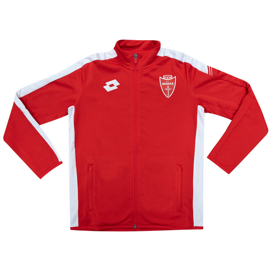 AC MONZA - Felpa rappresentanza Elite rossa con zip JUNIOR