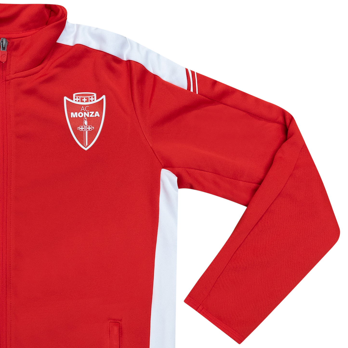 AC MONZA - Felpa rappresentanza Elite rossa con zip JUNIOR