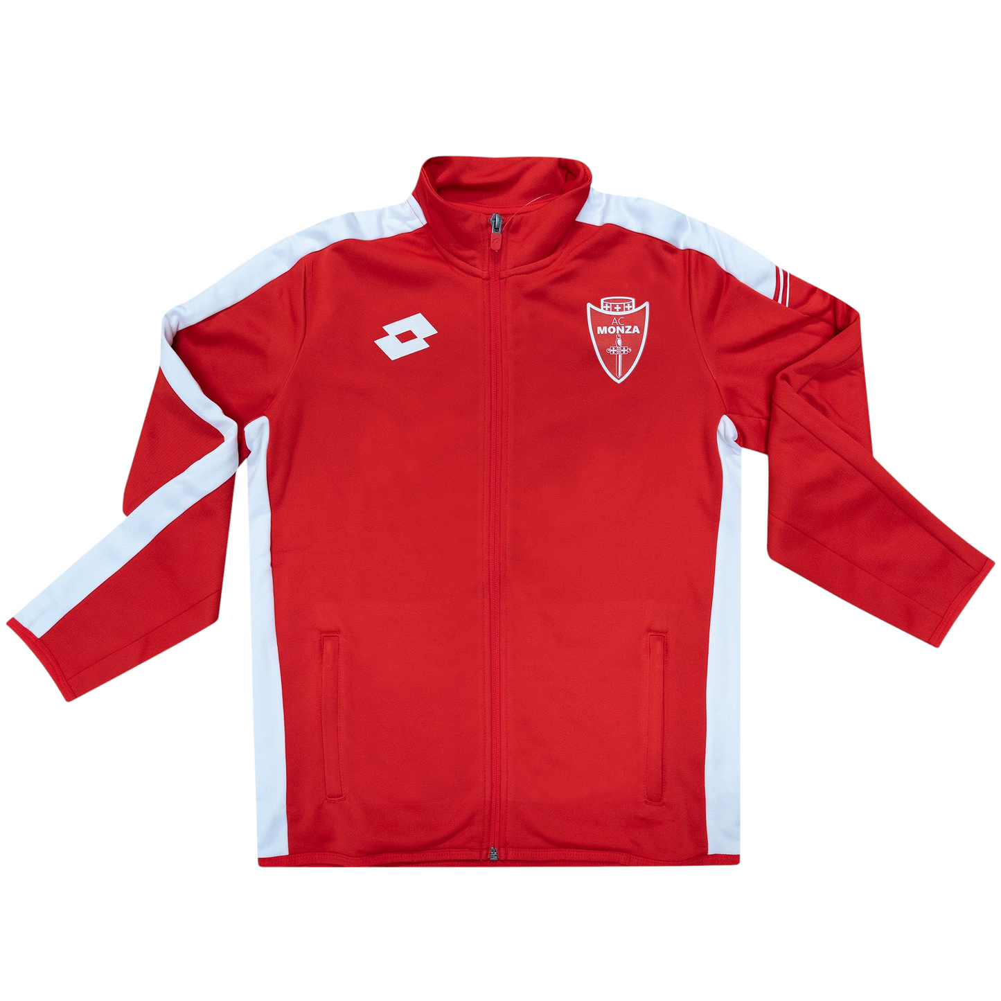 AC MONZA - Felpa rappresentanza Elite rossa con zip JUNIOR