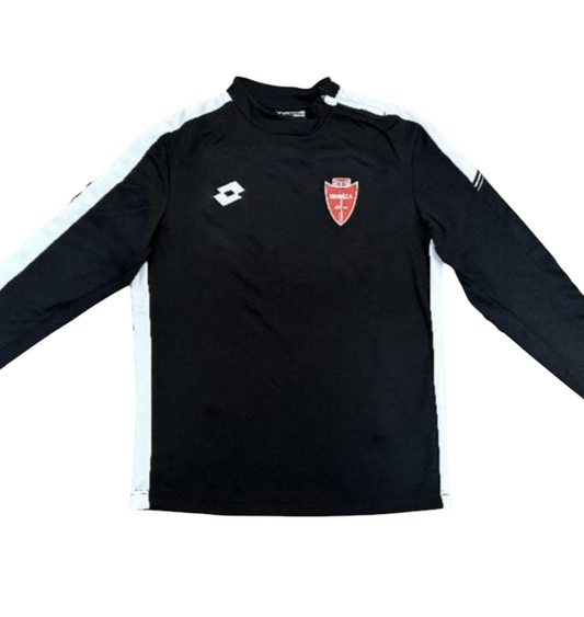 AC MONZA - Felpa allenamento nera zip laterale