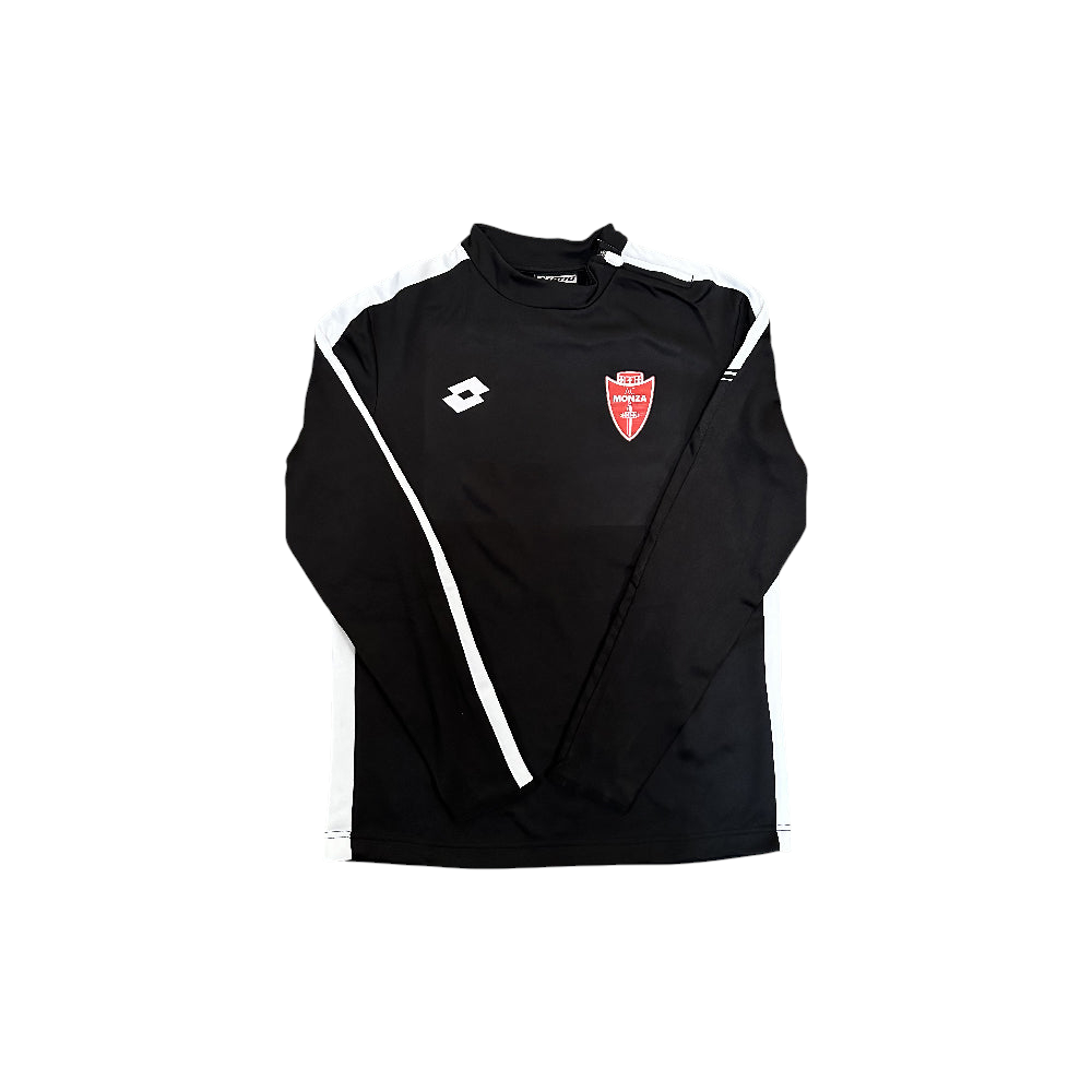AC MONZA - Felpa allenamento nera zip laterale