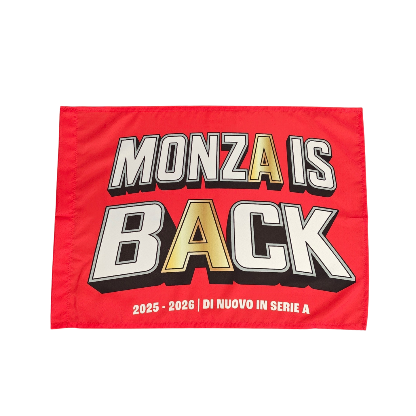 AC MONZA - BANDIERA 140X100 cm CELEBRATIVA "MONZA IS BACK"