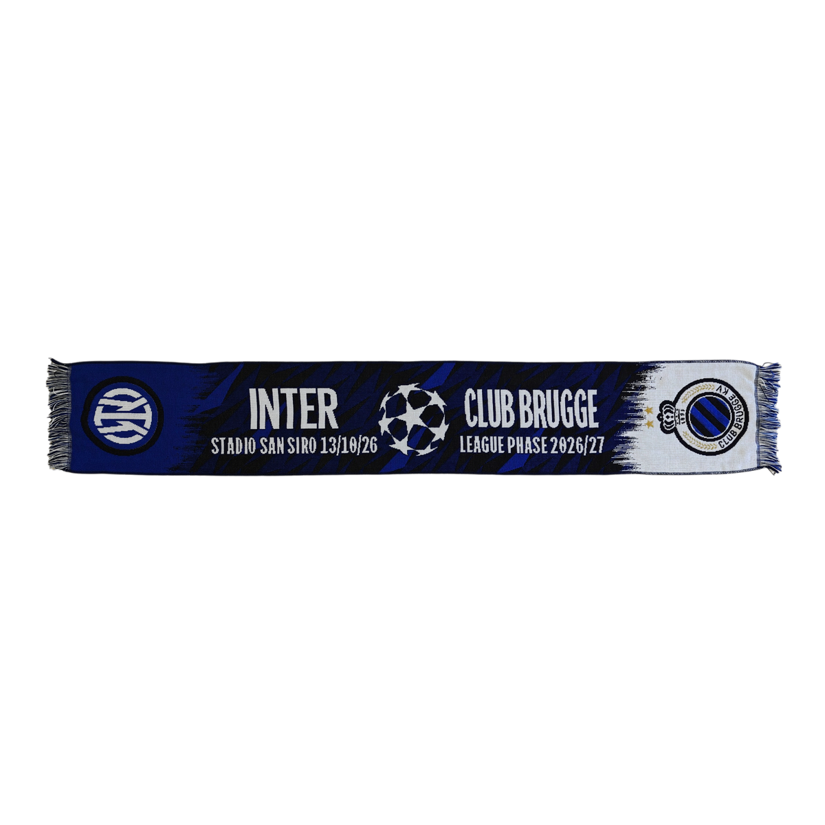 UEFA CHAMPIONS LEAGUE - SCIARPA JACQUARD MATCHDAY INTER vs CLUB BRUGGE 13/10/2026