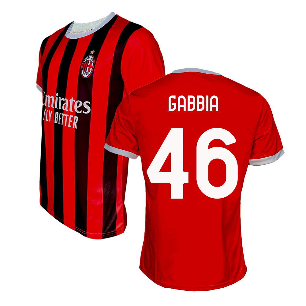 MILAN - MAGLIA REPLICA UFFICIALE HOME ADULTO / BAMBINO 2024/2025 - MATTEO GABBIA