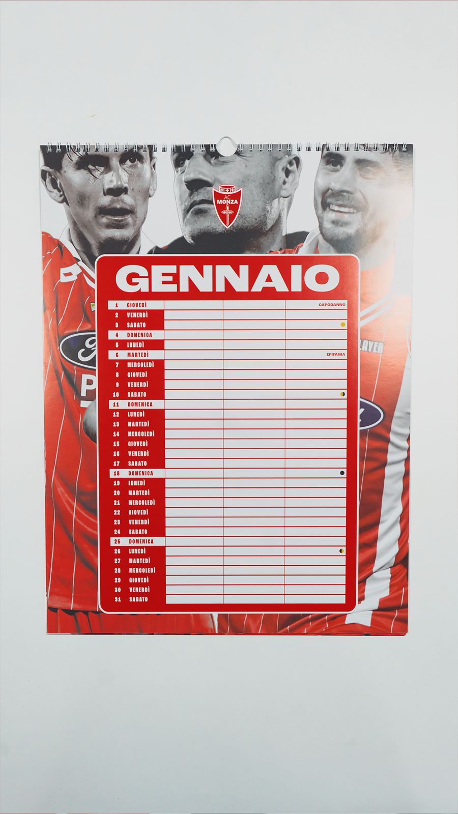 AC MONZA - CALENDARIO UFFICIALE 2026