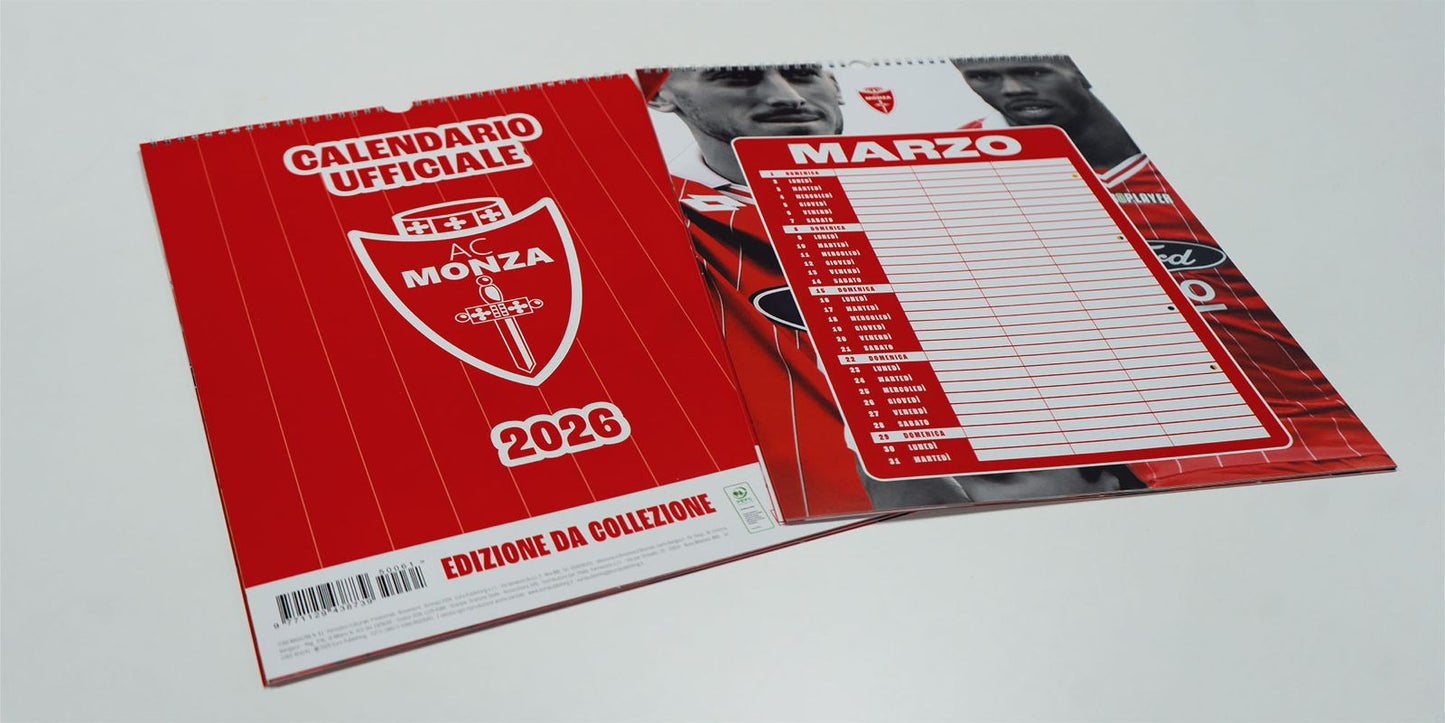 AC MONZA - CALENDARIO UFFICIALE 2026