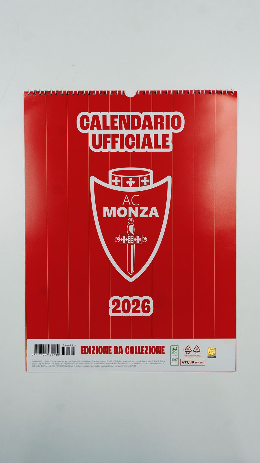 AC MONZA - CALENDARIO UFFICIALE 2026
