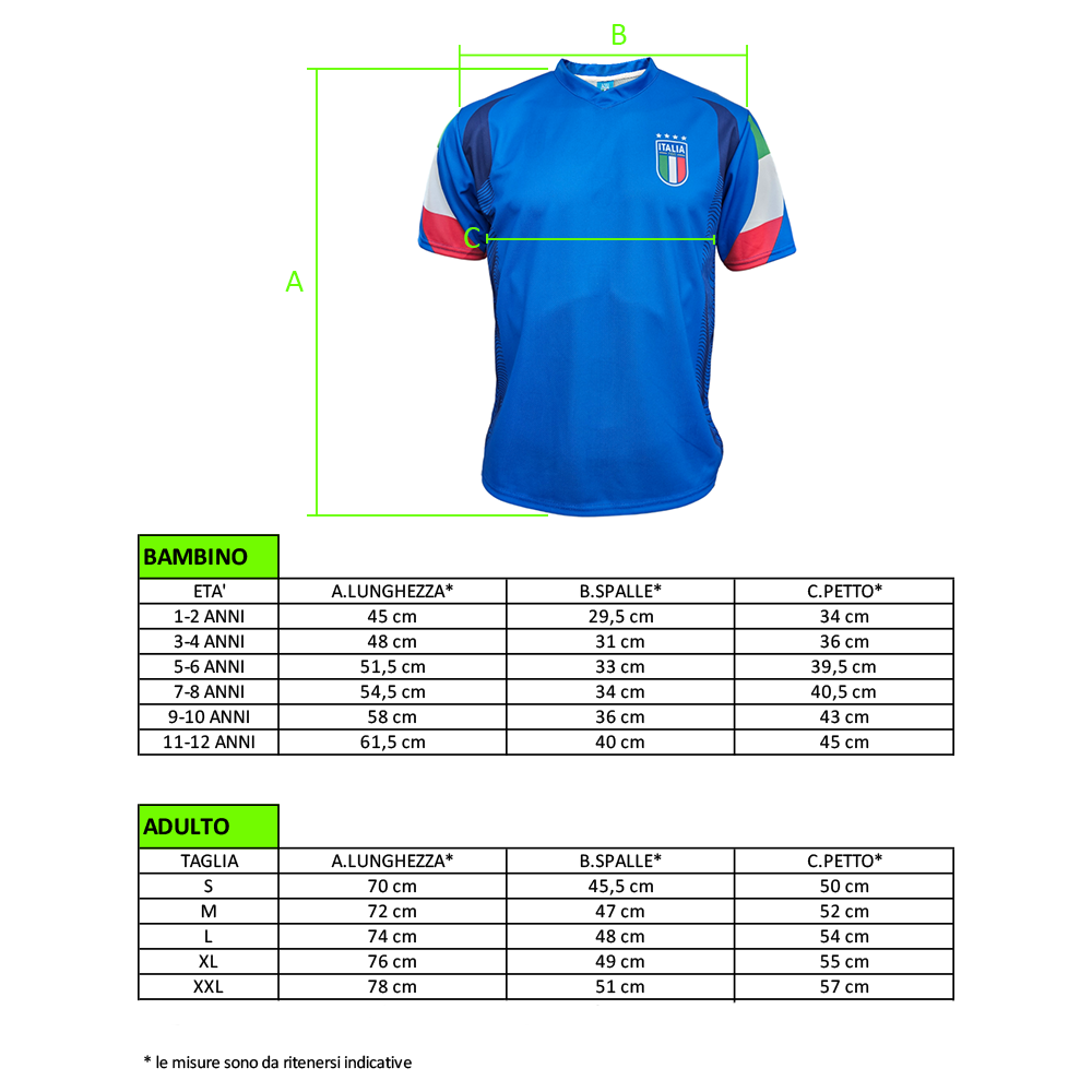 ITALIA - MAGLIA REPLICA UFFICIALE HOME ADULTO / BAMBINO 2024 - PERSONALIZZABILE