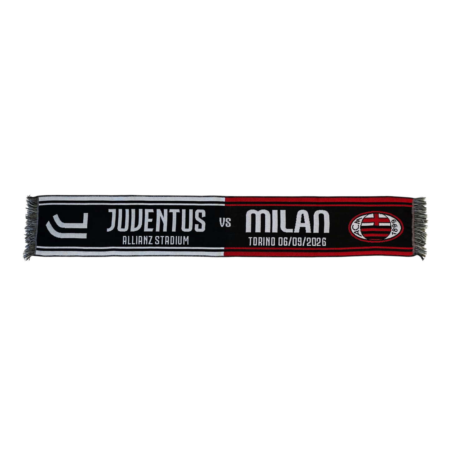 AC MILAN - SCIARPA JACQUARD MATCHDAY JUVENTUS vs MILAN del 06/09/2026