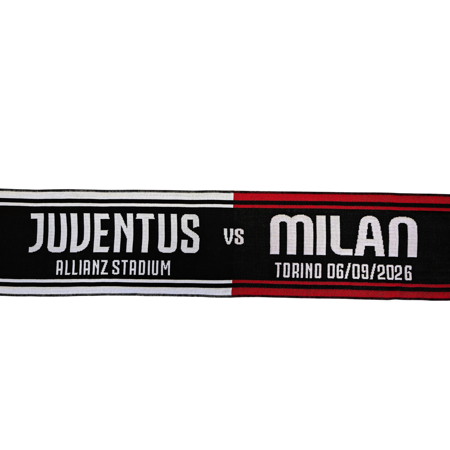 AC MILAN - SCIARPA JACQUARD MATCHDAY JUVENTUS vs MILAN del 06/09/2026