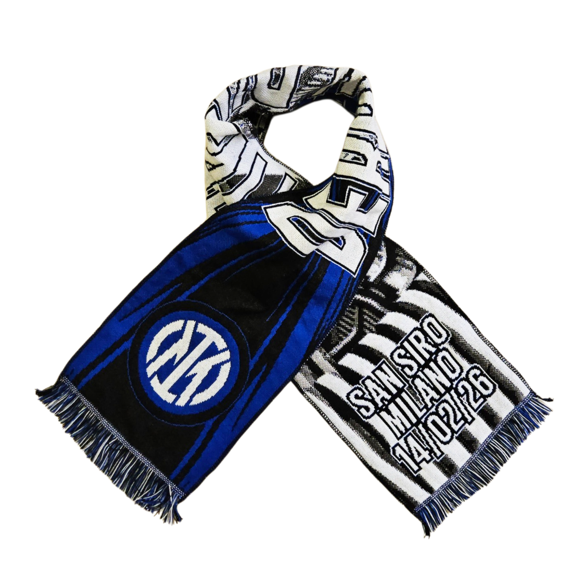 INTER - SCIARPA JACQUARD MATCHDAY INTER vs JUVENTUS 14/02/2026