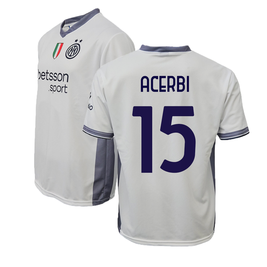 INTER - MAGLIA REPLICA UFFICIALE AWAY ADULTO / BAMBINO 2024/2025 - FRANCESCO ACERBI