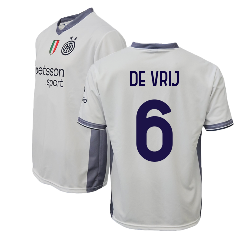 INTER - MAGLIA REPLICA UFFICIALE AWAY ADULTO / BAMBINO 2024/2025 - STEFAN DE VRIJ