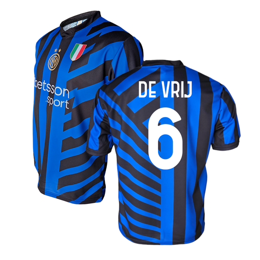 INTER - MAGLIA REPLICA UFFICIALE HOME ADULTO / BAMBINO 2024/2025 - STEFAN DE VRIJ