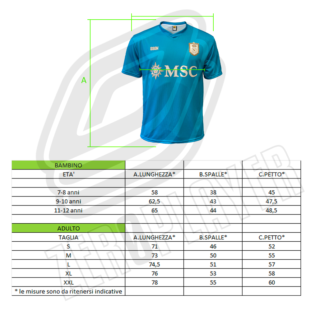 SSC NAPOLI - MAGLIA REPLICA UFFICIALE HOME ADULTO / BAMBINO 2026/2027