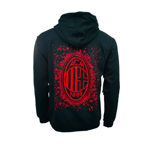 Felpa Rossonera Felpa A.C. Milan Devil Collection Ufficiale - Nero, 100% Cotone, Con O Senza Cappuccio Felpa Ufficiale Milan Felpa Rossonera Felpa A.C. Milan Devil Collection Ufficiale - Nero, 100% Cotone, Con O Senza Cappuccio Felpa Ufficiale Milan