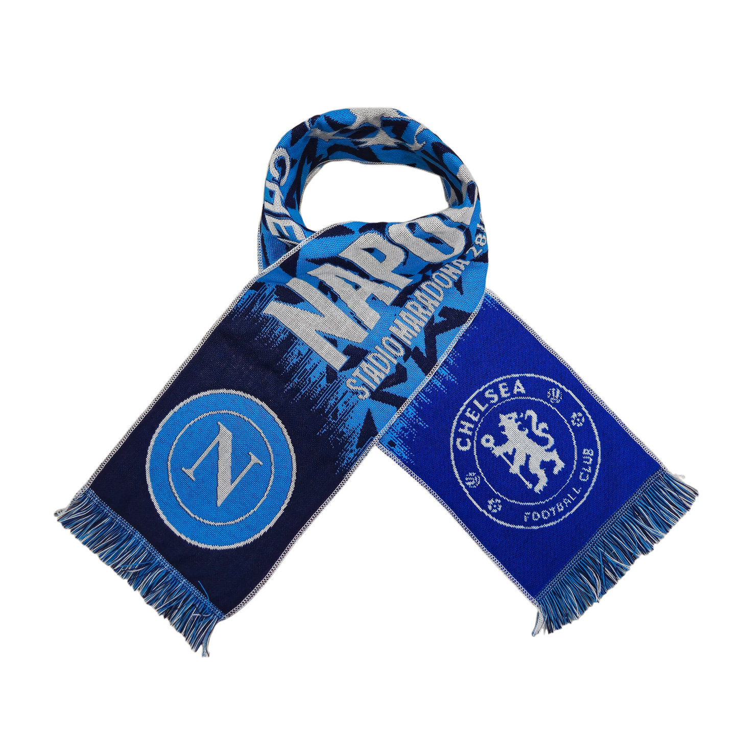 Chelsea FC - Decorazione in metallo a forma di sciarpa con colori Chelsea FC - Decorazione in metallo a forma di sciarpa con colori