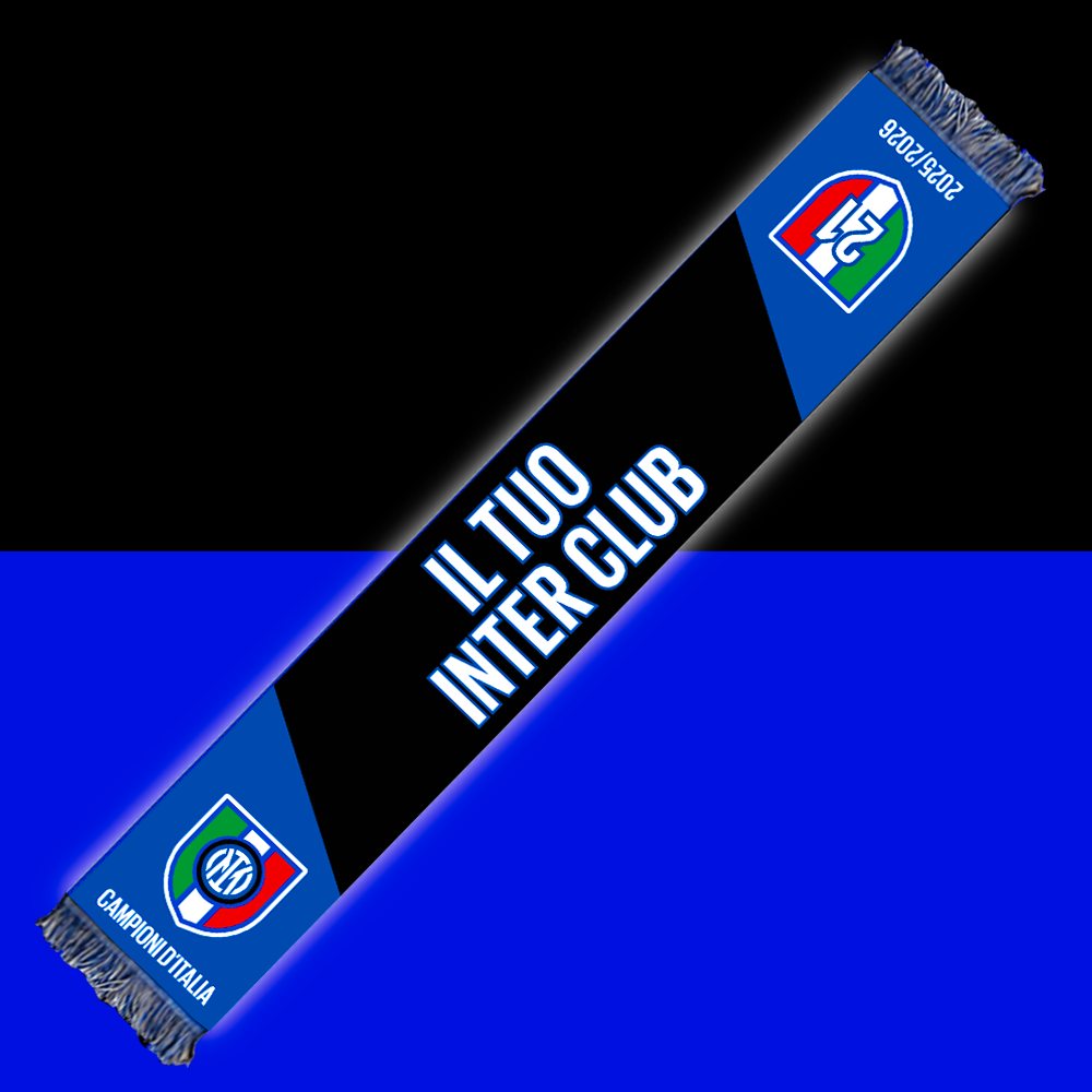 INTER - SCIARPA JACQUARD PERSONALIZZABILE CELEBRATIVA 21° SCUDETTO