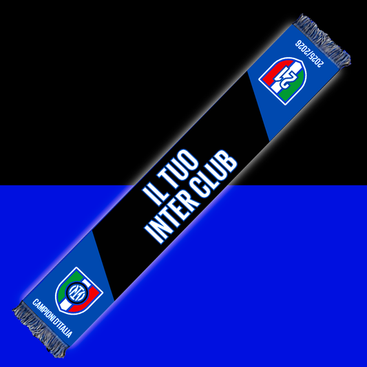 INTER - SCIARPA JACQUARD PERSONALIZZABILE CELEBRATIVA 21° SCUDETTO