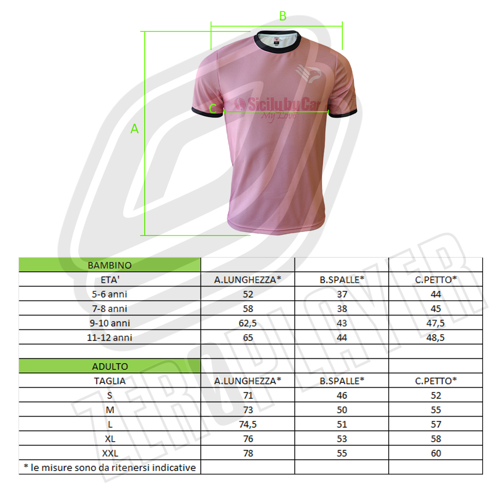 PALERMO - MAGLIA REPLICA UFFICIALE HOME ADULTO / BAMBINO 2025/2026