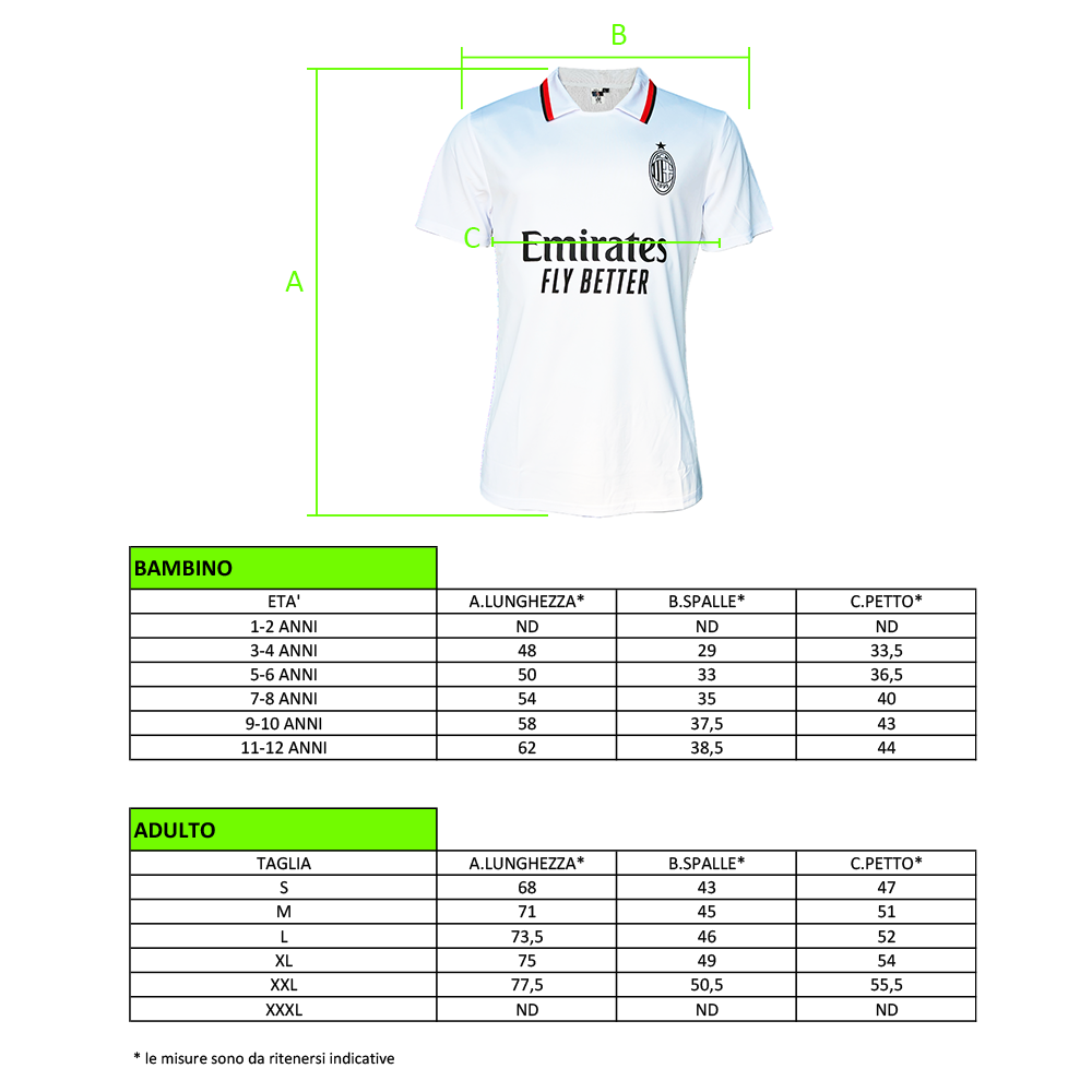 MILAN - MAGLIA REPLICA UFFICIALE AWAY ADULTO / BAMBINO 2024/2025