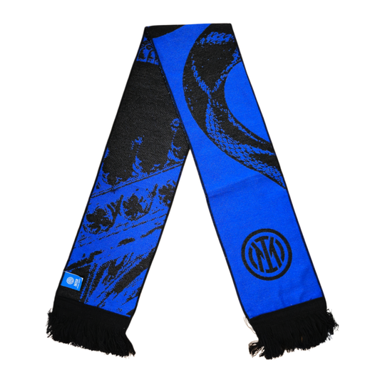 Inter Sciarpa Tubolare Nuovo Logo a Righe, Acrilico, Unisex Inter Sciarpa Tubolare Nuovo Logo a Righe, Acrilico, Unisex
